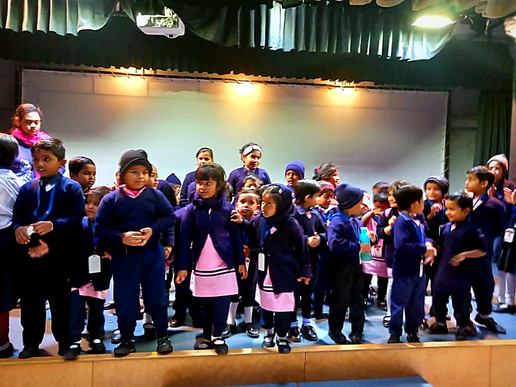 Bright Academy students on stage